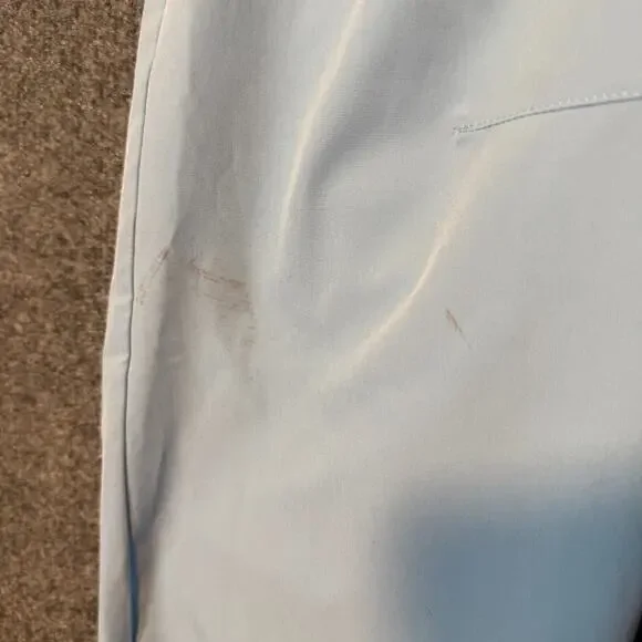 Fabletics Pants Mens‎ 40x30 Blue Performance Stretch Golf Chino Tapered Flaw - Picture 4 of 15